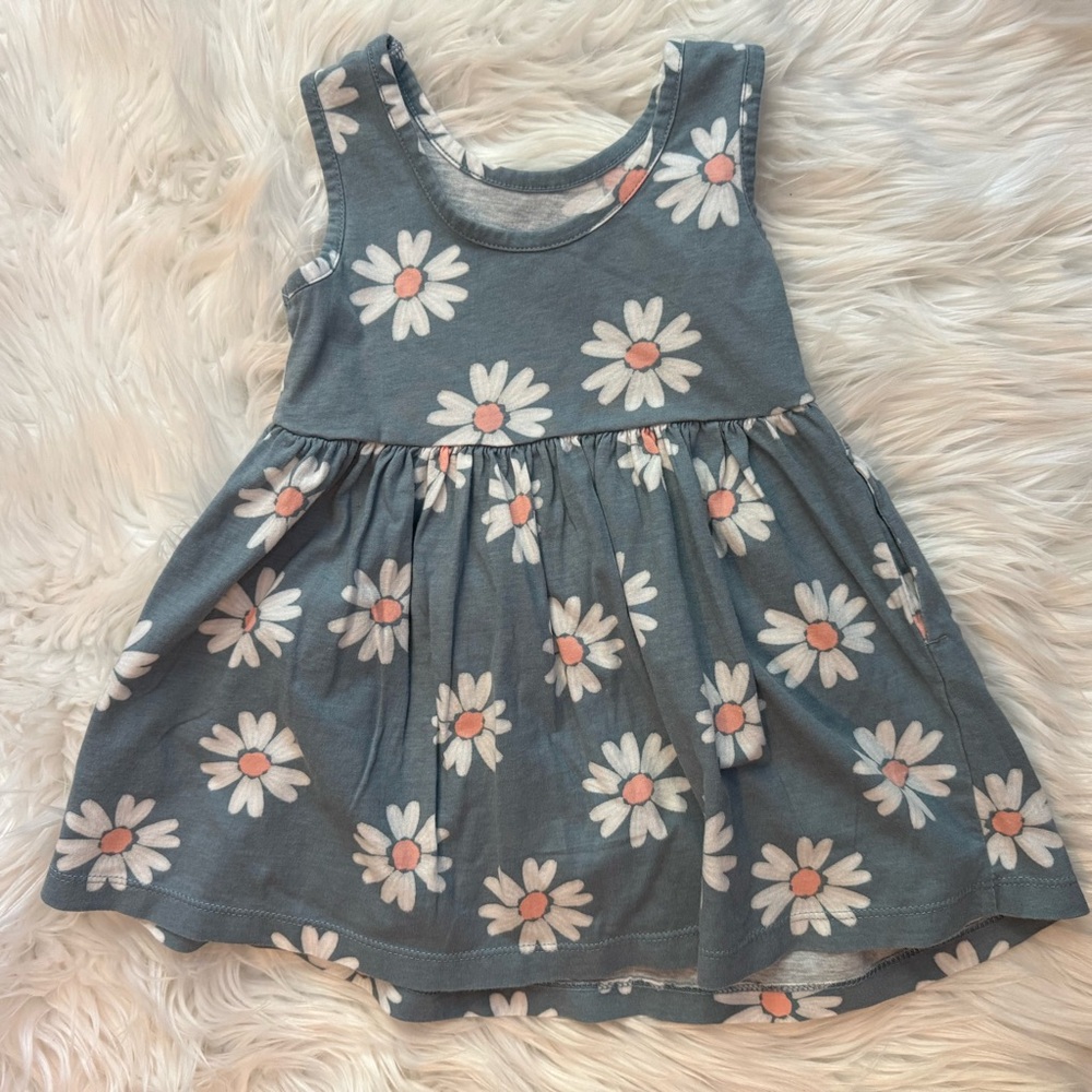 Carter’s Baby Girl Floral Sleeveless Dress Size 18 Months - Picture 5 of 7